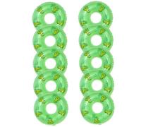 ZUNOXAZ 10 Pièces Mini Swim Ring Ornaments for Mini House Decor PVC Resin Material Creative Photo Props and Party Gifts Safe and Accessories for Imagination Development