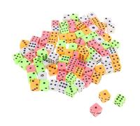 ZUNOXAZ 100 Pièces Dés Mini Faces Colorés pour Jeux de Société et Apprentissage Mathématique