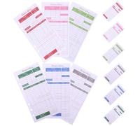 ZUNOXAZ 12 feuilles Budget Planner Budget Binder Refill Portable Cash Expense Tracker Organizer For Home Travel Business Use
