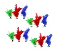 ZUNOXAZ 12 Pièces Chinese Jianzi Kick Shuttlecocks Traditional Foot Sports Toy for Indoor Outdoor Exercise and Multiplayer Games Couleur Aléatoire