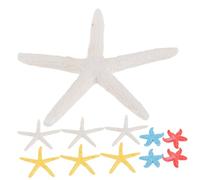 ZUNOXAZ 12 Pièces Décor Étoile de Mer Résine Colorée pour Aquarium Ornements Océanaux Artificiels Accessoires Décoratifs Flottants pour Bassin et Poissons Style Méditerranéen