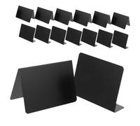 ZUNOXAZ 12 pièces Mini Ardoises Effaçables pour Table Panneaux Memo de Table Acrylique Mat Supports Stables pour Mariage Fête et Signalétique Polyvalente