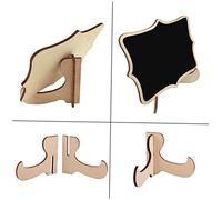 ZUNOXAZ 12 pièces Mini Tableau Décoratif avec Support Ardoise Noire pour Décoration de Mariage et Maison Panneau de Message Créatif