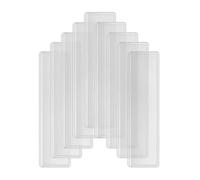 ZUNOXAZ 120 Porte-Étiquettes Transparents En Plastique Porte-Étiquettes Adhésifs Pochettes Pour Fiches Pochettes Adhésives Transparentes Pour Étiquettes Nominatives