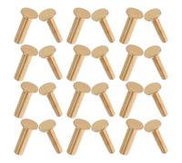 ZUNOXAZ 14 Paires de Rivets en Cuivre pour Manches de Couteaux Vis à Tête Plate 14 MM Fixations Métalliques pour Réparation et Fabrication de Poignées de Couteaux Cuisine DIY