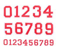 ZUNOXAZ 2 ensembles Autocollants Numérotés Thermocollants pour Vêtements DIY Décalcomanies Durables pour T-shirts et Tenues Sportives de Football