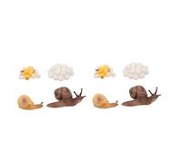 ZUNOXAZ 2 Ensembles Kit Éducatif Figurines Escargot Cycle de Vie pour Garçon Fille Décoration Plastique Sûre Exploration et Apprentissage Naturel Cadeau Garçon Fille Montessori