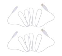 ZUNOXAZ 2 Pièces Câble de Charge USB à Double Noyau Cuivre Câble Forme de Huit pour Rasoirs Appareils de Beauté et Nettoyeurs Dentaires Multi-appareils