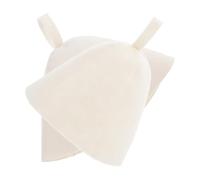 ZUNOXAZ 2 pièces Chapeau de Sauna Feutre Épais Bonnet et Confortable pour Protection Tête Absorbant Humidité Adulte Féminine Portable avec Anneau pour Spa et Bain