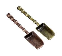 ZUNOXAZ 2 pièces Cuillère à Thé Alliage pour Cérémonie Kung Fu Accessoires et Portables Service Maison et Salon de Thé Facile à Nettoyer et Ranger