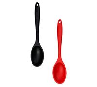 ZUNOXAZ 2 pièces Cuillères Silicone pour Soupe Louche Long Manche Pratique Ustensiles de Cuisine et Faciles à Nettoyer Cuillères à Porridge Résistantes et Décoratives pour Cuisine et