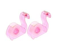 ZUNOXAZ 2 pièces Distributeur de Ruban Adhésif et Portable Coupe-ruban Robuste Support de Bureau Multifonction pour Usage Scolaire et Professionnel Lot de Design Flamant Rose Rose