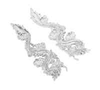 ZUNOXAZ 2 pièces Emblèmes Voiture Dragon Chinois Alliage de Zinc Résistants Décorations Extérieures SUV Camions Autocollants Voiture Facile à Installer