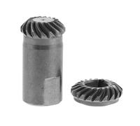 ZUNOXAZ 2 Pièces Engrenages Différentiels Acier pour Essieu Arrière Kit de Réparation Mécanique avec Pignon Hélicoïdal et Roue Dentée Spirale pour Outils de Maintenance Automobile