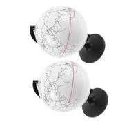 ZUNOXAZ 2 pièces Globe Vierge à Colorier Modèle Effaçable Non Peint Décoration Artistique DIY pour Apprentissage et Loisirs Créatifs Lot