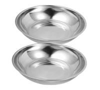 ZUNOXAZ 2 pièces Lot de Plateaux de Pesée Acier Inoxydable pour Balances Mécaniques Industrielles Pan Replacement et Précis pour Cuisine et Laboratoire
