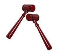 ZUNOXAZ 2 Pièces Marteau de Juge Bois Petit pour Enchères et Jeu de Rôle Avocat Collègue Travail