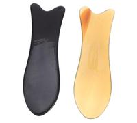 ZUNOXAZ 2 pièces Ox Horn Massage Boards Portable Body Scraping Tools For Face And Legs Practical Massage Stick For Muscle Relaxation And Circulation Improvement Set