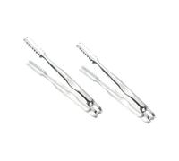 ZUNOXAZ 2 pièces Pince Alimentaire Acier Inoxydable Lot de Pinces Multifonctions pour Glaçons Viande et Buffet Pratique et Ergonomique pour Cuisine et Barbecue