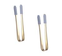 ZUNOXAZ 2 pièces Pinces à Glace Acier Inoxydable Pince Multifonctionnelle pour Glaçons Sucre et Buffet Poignée Antidérapante Accessoire Cuisine Pratique et Facile à Nettoyer