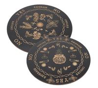 ZUNOXAZ 2 pièces Planche de Divination Bois pour Pendule Radiesthésie et Légère Accessoire Ésotérique pour Voyance et Méditation à Domicile