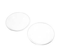 ZUNOXAZ 2 Pièces Plateau de Verre Transparent pour Chauffe-Cire Recharge Réutilisable Forme de Chapeau Plateau Parfumé Résistant Chaleur pour Lampes à Huile et Fondants Parfumés Accessoire