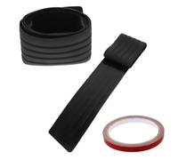 ZUNOXAZ 2 pièces Protection Seuil Coffre Bande Adhésive Noir Strip Rayure et Collision Caoutchouc pour Porte de Coffre Voiture Protection et Décoration Arrière
