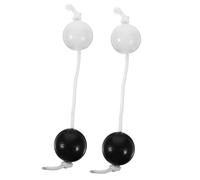 ZUNOXAZ 2 pièces Shaker à Balles Rythmiques Doubles Instrument de Percussion Musical pour Fêtes Facile à Utiliser
