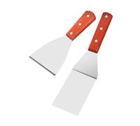 ZUNOXAZ 2 pièces Spatule de Cuisine Acier Inoxydable Pelle de Cuisson Antiadhésive pour Steak et Teppanyaki Résistante Chaleur pour Maison et Restaurant