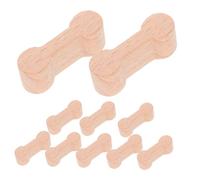 ZUNOXAZ 20 pièces Connecteurs de Rails Bois Forme Os pour Circuit Train Accessoires DIY pour Garçon Fille Simulation et Construction Créative Renforcent Coordination Main-œil et Jeu