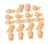ZUNOXAZ 20 Pièces Mini Dog Figurines Set Resin Small Lifelike Puppy Statues for DIY Crafting Tabletop Bonsai Fairy Garden and Home Decor