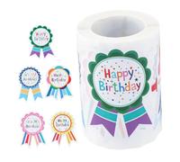 ZUNOXAZ 200 Pièces Autocollants Anniversaire Badge Récompense Fête Garçon Fille Décorations Joyeux Anniversaire pour Pochettes Cadeaux Cartes