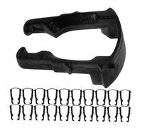 ZUNOXAZ 200 pièces Clips de Fixation pour Durite de Carburant Support de Fixation U Noir Clips de Maintien pour Ligne de Frein et Tuyau Huile Installation Facile pour Entretien Automobile