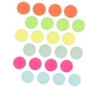 ZUNOXAZ 24 pièces Glow in The Dark Bounce Balls Small Rubber Bouncy Balls with Luminous Effect Stress Relief Toy for Party Favors Couleur Aléatoire Couleur Aléatoire