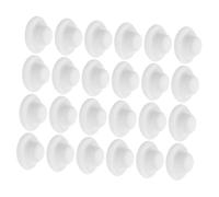 ZUNOXAZ 24 Pièces Mini Top Hats Feutre Blanc Mini Chapeaux pour Accessoires de Poupées Décorations de Mariage Anniversaire Noël et Fêtes