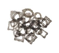 ZUNOXAZ 24 Pièces Miniature Vintage Baroque Picture Frames Resin Tiny Dollhouse Accessories for Jewelry Display Christmas Holiday Party Decoration