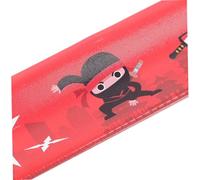 ZUNOXAZ 24 pièces Ninja Slap Bracelets pour Garçon Fille Accessoires de Fête Décoratifs Élastiques à Claquer Lot Mixte Noir et Rouge Bracelets Snap Band Festifs
