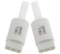 ZUNOXAZ 2pcs Amortisseur Abattant Wc Blanc en Plastique, Connecteur de Décélération de Chute pour Siège de Toilette, Fermeture Lente