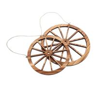 ZUNOXAZ 2pièces Décoration Murale Forme De Roue De Chariot Bois Décoration Murale Vintage Cadeau De Pendaison De Crémaillère