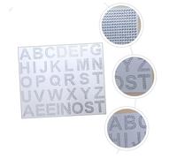 ZUNOXAZ 3 feuilles Stickers Lettres Pailletés Acrylique Autocollants Strass Décoratifs pour Vêtements Sacs et Loisirs Créatifs Lettres Alphabet Brillantes et Multifonctions