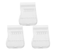 ZUNOXAZ 3 Pièces Boîte de Rangement pour Embouts d'Irrigateur Buccal 6 Compartiments avec Couvercles Anti-Poussière, Format Compact 16X9,5X1,8 CM, Étui de Voyage Pratique pour Soins