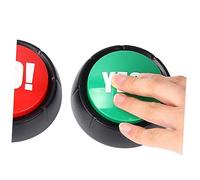 ZUNOXAZ 3 Pièces Boutons Sonores Électroniques Yes Jouets Stress et Farce Faciles à Utiliser pour Fête Bureau et Jeu