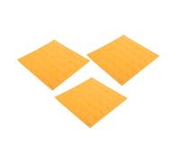 ZUNOXAZ 3 pièces Dalles PVC Tactiles Antidérapantes pour Aveugles Pavés de Sol Autocollants Jaunes à Points Ronds Installation Facile pour Trottoirs Extérieurs et Sentiers Adaptés Aux