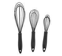 ZUNOXAZ 3 Pièces Silicone Balloon Whisk Set Heat-resistant Egg Beater For Cooking Baking Milk Frothing And Mixing Gentle Nonstick Pan Safe Manual Mixer