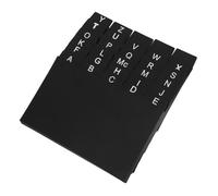 ZUNOXAZ 30 pièces Diviseurs pour Cartes Index Noir Intercalaires Alphabet avec Onglets Écrits Compact et Fiable pour Classement Documents Recettes à et Bureau