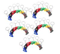 ZUNOXAZ 30 Pièces Porte Clés Contrôleur de Jeu Multicolores Accessoires de Fête pour Bijoux de Sac Décoratifs et Pendentifs pour Clés