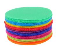 ZUNOXAZ 36 pièces Marqueurs de Tapis Colorés Adhésifs pour Salle de Classe Ronds Nylon Lavables et Antidérapants pour Jeux Éducatifs et Formation des Élèves
