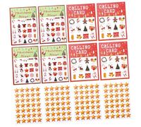 ZUNOXAZ 37 Pièces Cartes de Bingo de Fête Motifs Variés pour Jeux Sociaux et Fournitures de Jeu Party Game Supply