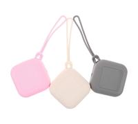 ZUNOXAZ 3pcs Porte-tétines Silicone Étui à Sucette Rangement Pratique pour Bébé Léger, Facile à Nettoyer, Déplacements