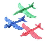 ZUNOXAZ 3pièces Avion Main Epp Jouet pour Garçon Fille Planeur De Manœuvre Ptérosaure Dragon Chinois